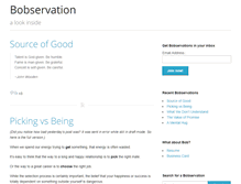 Tablet Screenshot of bobservation.com